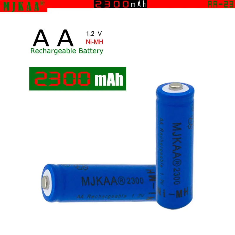 16 шт. AA 2300 mAh 2 V Ni-MH аккумуляторные батареи 2A нейтральная батарея аккумуляторная батарея для игрушки дистанционного управления светодиодный