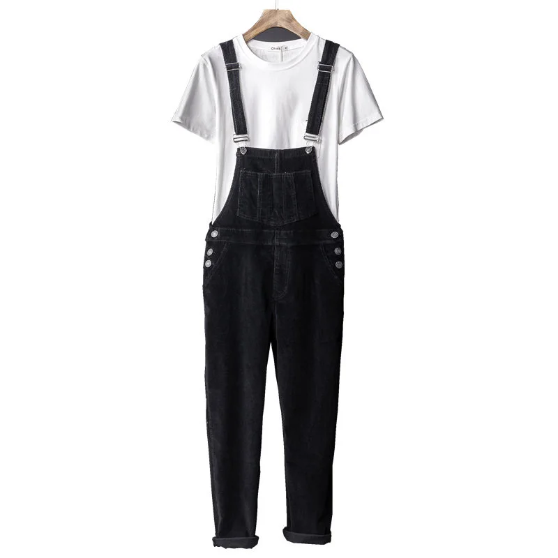 black corduroy jumpsuit