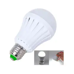 E27 5 Вт 7 Вт 9 Вт 12 Вт Smart LED Аварийное освещение Светодиодные Лампы Аккумуляторная Батарея Освещение Лампы Открытый освещения Bombillas Фонарик