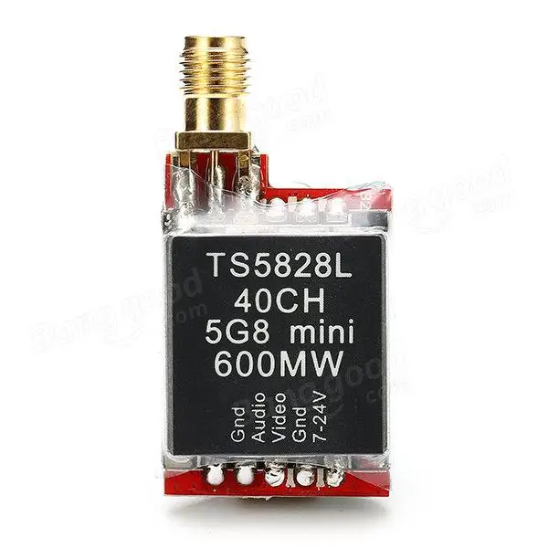 LeadingStar TS5828L Micro 5 8G 600 мВт 40CH миниатюрный FPV передатчик с цифровым Дисплей для дрона