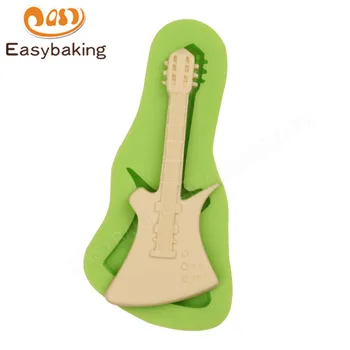 

3D Violin Silicone Mold Guitar Fondant Cake Decorating Tools Sugar Chocolate Candy Kitchen Baking Molds Art and Craft Clay Mould