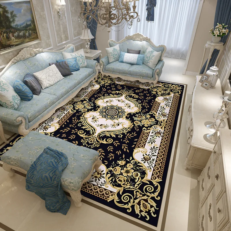 Европа гостиная ковры классический дизайн спальня ковры нордические ковры Диванный кофейный столик пол коврики кабинет ковры Нескользящие коврики