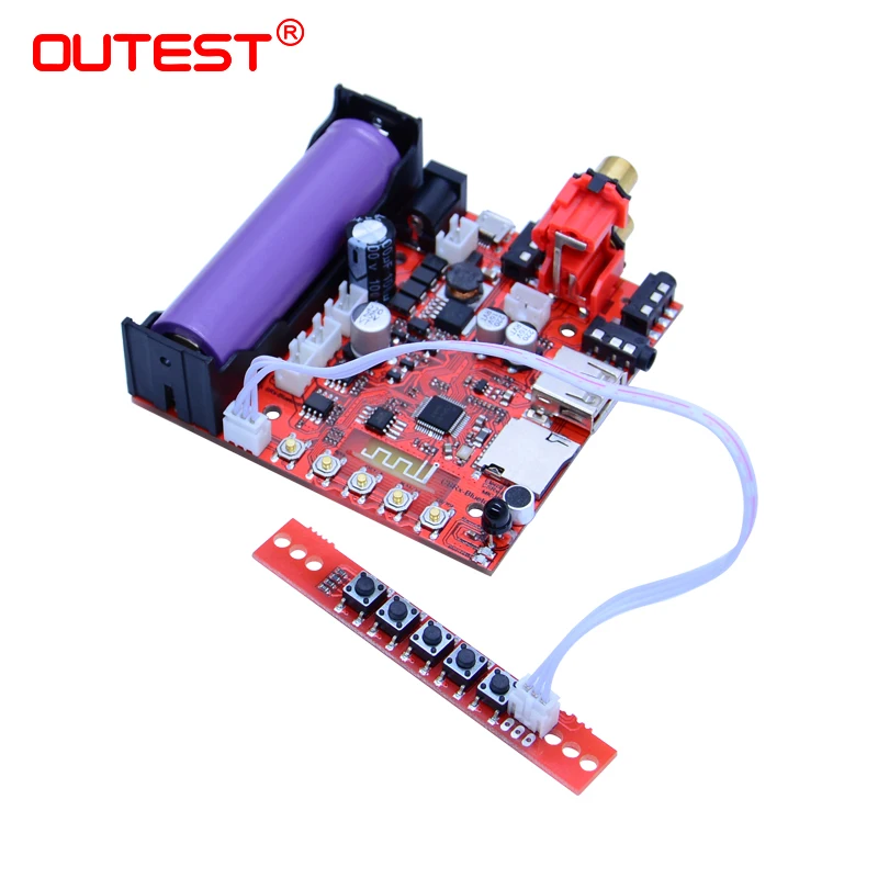 OUTEST Bluetooth 4,2+ EDR приемник CSR беспроводной Bluetooth аудио приемник передатчик аудио музыкальный адаптер 3 Вт внешний динамик
