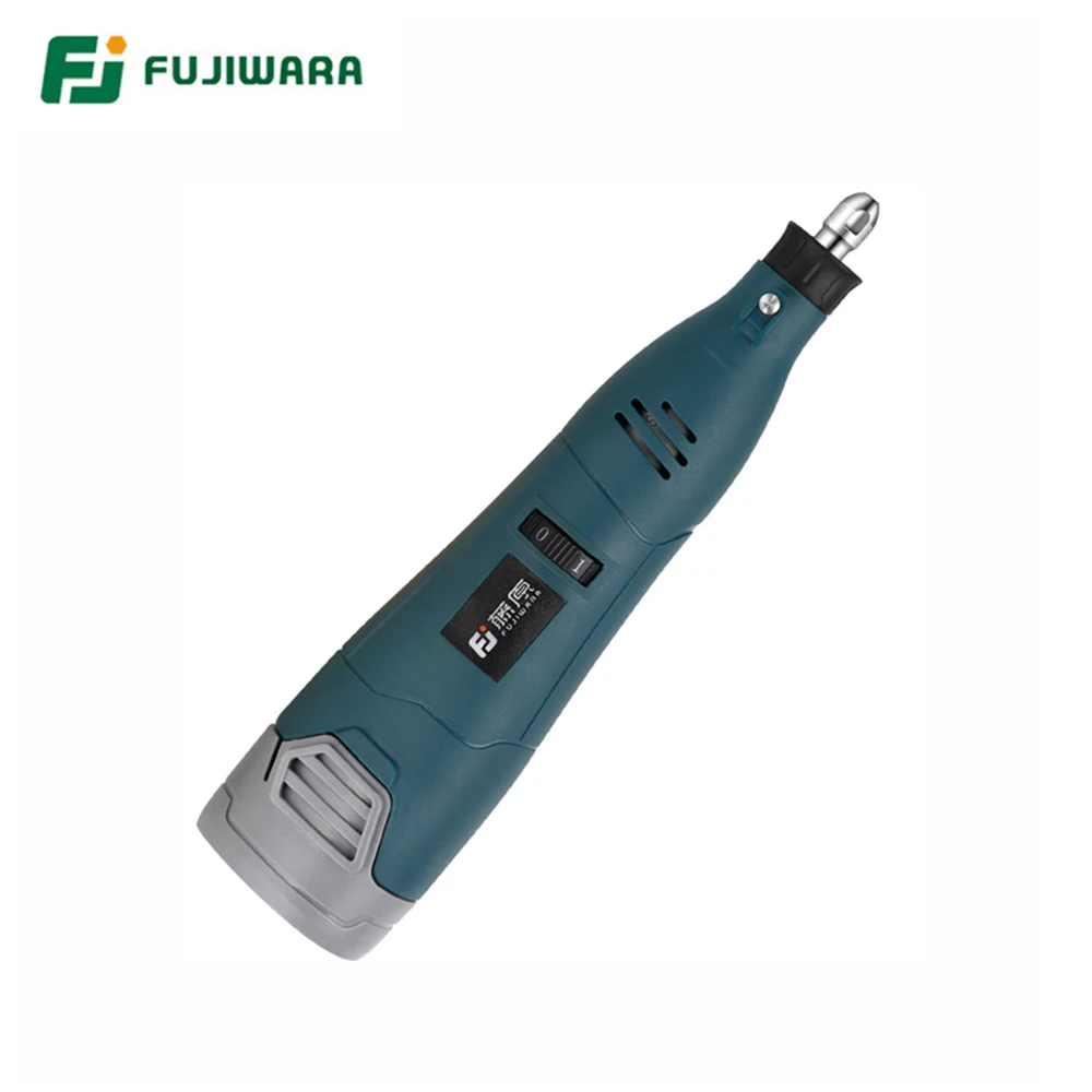FUJIWARA-amoladora eléctrica de litio, 12V, 5 velocidades, ajustable, juego para lijadora eléctrica, pulidora de máquina de grabado
