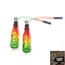 1 мини стеклянный кальян в форме бутылки пива кальян керамический кальян съемный кальян сжигание кусок подарок