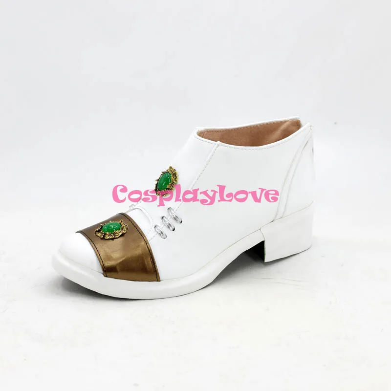 JoJo's Bizarre Adventure Diamond Is Unbreakable Rohan Kishibe White Gold Cosplay Shoes Long Boots Custom Made CosplayLove (2)