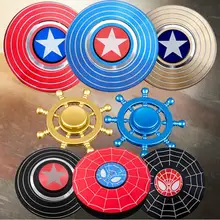 Капитан Америка Спиннер быстро подшипник паук палец руки Spinner гироскоп EDC СДВГ вращательные, антистрессовые Алюминий сплава человек