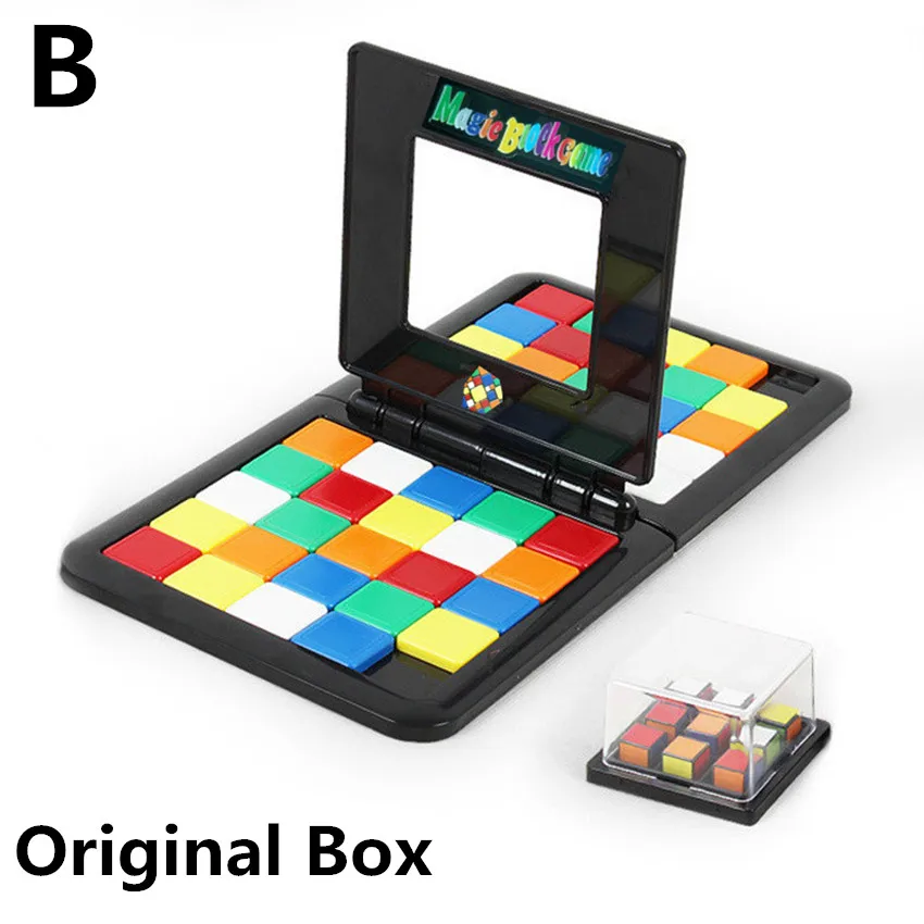 1 шт. детские цветные битвы гонки кубик для Игры Головоломка родитель-ребенок Взаимодействие куб смешная настольная игра развивающие игрушки - Цвет: Original Box