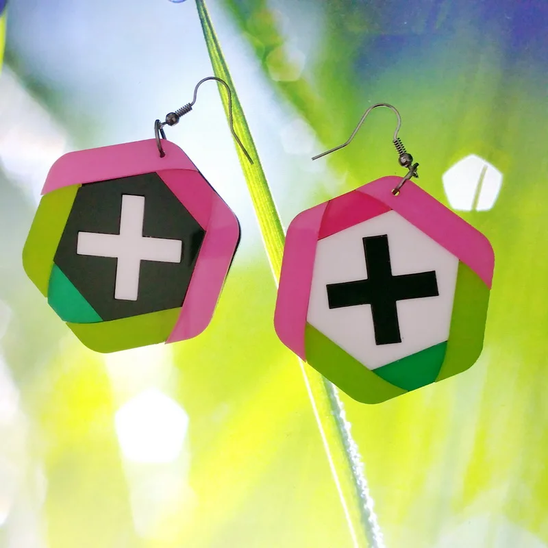 Candy Cross Earrings Fashion Woman