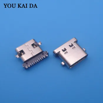

1-50pc 16pin SMT Sunk-in-board USB 3.1 Type-c Female Micro usb Connector charing port Socket power plug Replacement repair parts