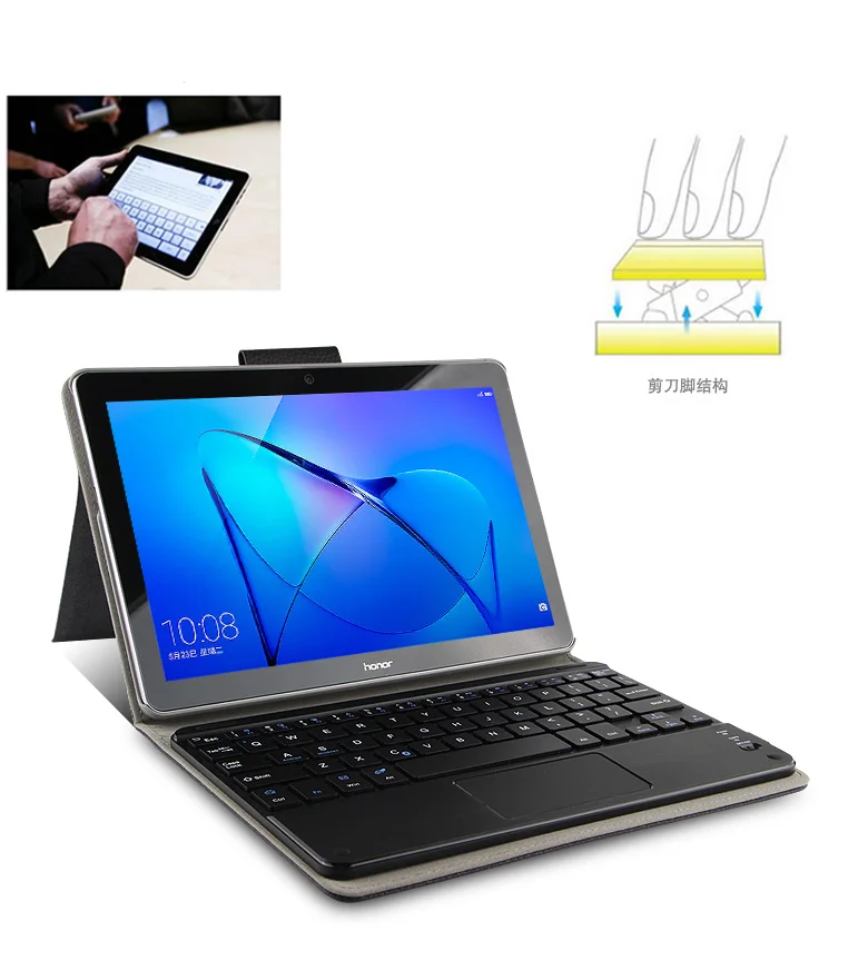Беспроводной чехол с клавиатурой Bluetooth для Huawei MediaPad T5 10 защитные чехлы из