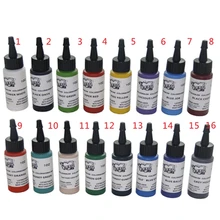 5 шт. длительный смешанные татуировки пигмент постоянный макияж бутылки чернила для татуировок 30 мл 1 унц. для косметика для тела Красота товары для рукоделия