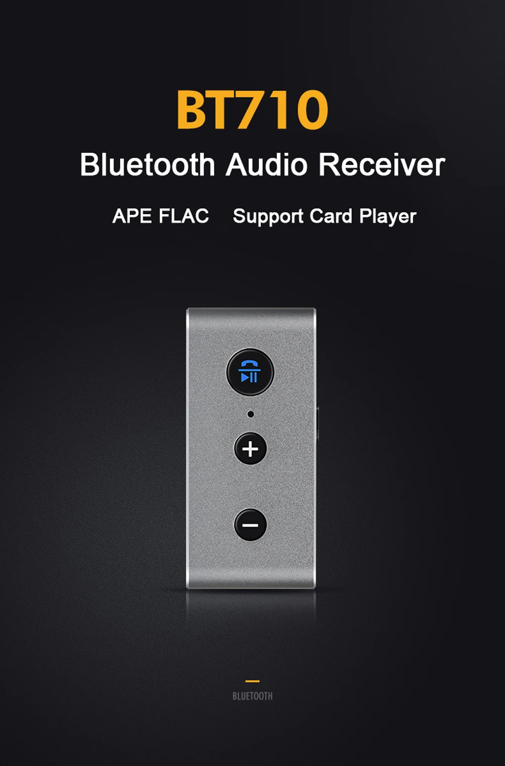 Kebidu громкой связи Bluetooth автомобильный набор, свободные руки, 3,5 мм вспомогательный аудиоресивер адаптер музыкальный Bluetooth ресивер A2DP стерео Поддержка TF карты играть