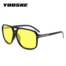 YOOSKE Классические поляризованные солнцезащитные очки для мужчин, зеркальные солнцезащитные очки для вождения, мужские брендовые дизайнерские ретро очки высокого качества