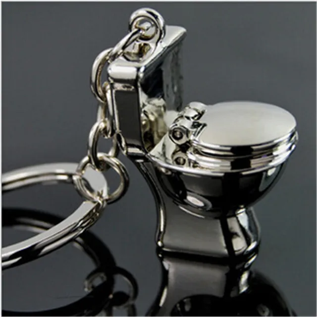 2017 New Fashion Casual Men Grils Gifts Toilet Keychain Key Holder