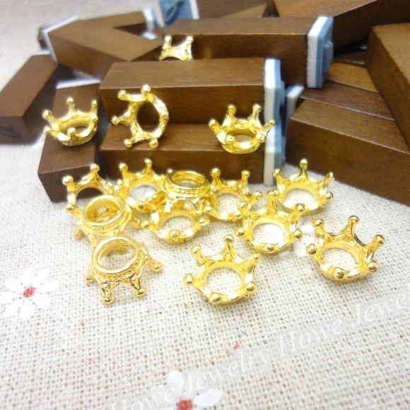 Подвеска в виде королевской короны из цинкового сплава 130 шт.|jewelry making findings|jewelry
