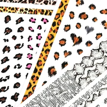 1 лист, 3D сексуальные леопардовые наклейки со змеиным принтом для украшения ногтей, красивые наклейки для маникюра, накладные накладки, аксессуары для ногтей