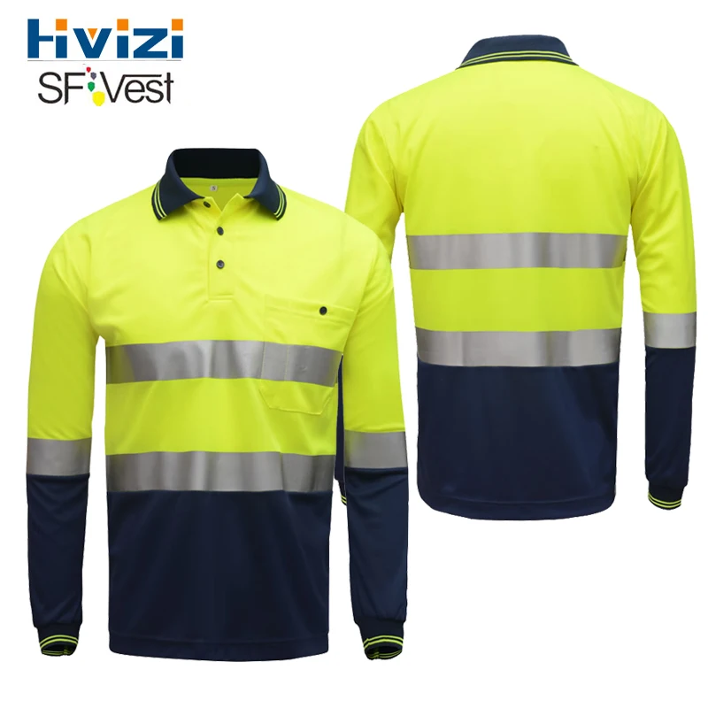 Hivisi Hi vis светоотражающая защитная Рабочая Футболка Влагоотводящая ткань с подогревом яркие Серебристые светоотражающие полосы футболка рубашка