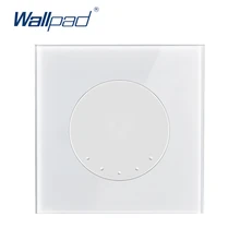 Wallpad L6 белый 1 банды закаленное стекло Панель сбросить настенный