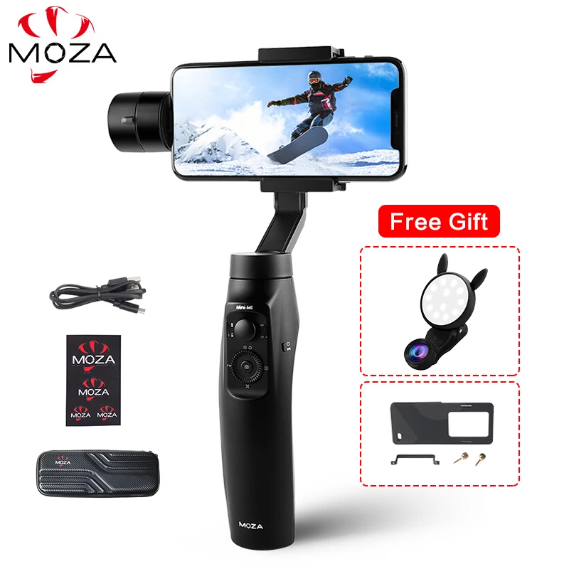 

In Stock! MOZA MINI MI 3-Axis Handheld Gimbal Stabilizer for Smart phone iPhone X 8 Plus 8 7 Samsung S9 S8 S7