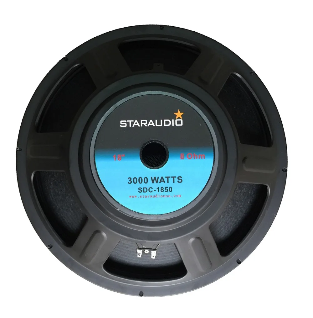 STARAUDIO Professional 3000W 18 Inch Raw DJ Replacemen Subwoofer 8 Ohm