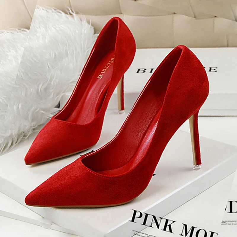 

LAKESHI Women Pumps High Heels Shoes Bridal Heels Wedding Shoes Women Summer Pumps