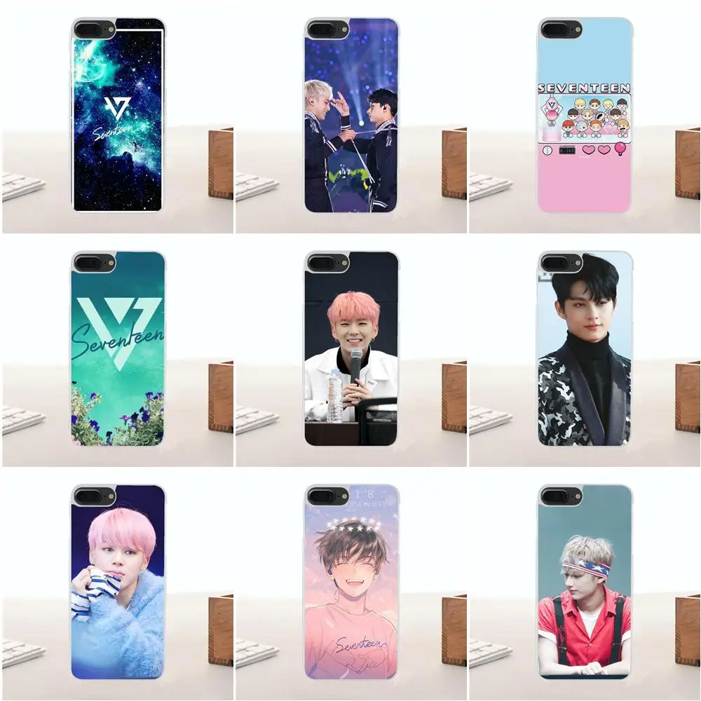 Bixedx мягкий чехол для мобильного телефона Kpop Seventeen Logo Samsung Galaxy A3 A5 A7 J1 J2 J3 J5 J7 2015 2016 2017