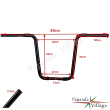 Матовый черный мотоцикл универсальный Ape вешалка руль Винтаж Ручка Бар Для Harley Chopper Bobber Кафе Racer