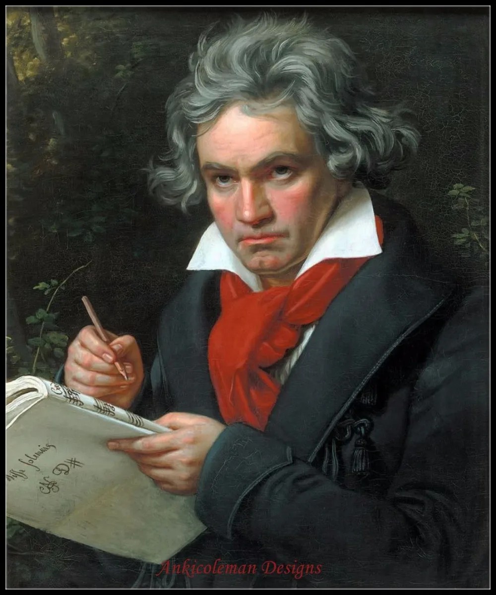 

Needlework for embroidery DIY French DMC High Quality - Counted Cross Stitch Kits 14 ct Oil painting - Beethoven