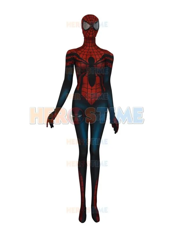 

The Spider Girl Spiderman Costume Mayday Parker 3D Printed Zentai Spandex Lycra Full Body Spidey Suit