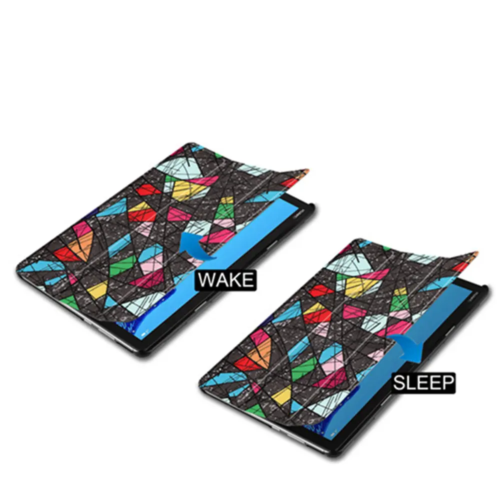 

Magnetic Cover Case for Huawei MediaPad M5 Lite 10 10.1 inch BAH2-L09/W19 DL-AL09 Smart Tablet PU Leather Case+film+pen gift