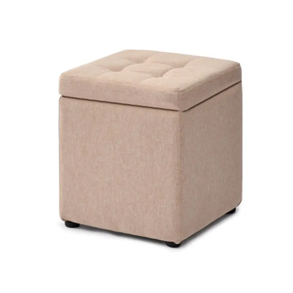 Инновационный диван-табурет многофункциональный ящик для хранения табурет для хранения, пуф для одежды, обуви, игрушек, журналов, Домашний Органайзер 20E - Цвет: Beige S
