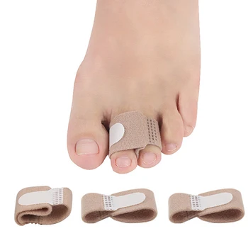 2pcs New Toe Finger Straightener Hammer Toe Hallux Valgus Corrector Bandage Toe Separator Splint Wraps Foot Care Supplies