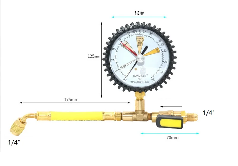 Холодильный кондиционер холодного хранения, Холодильный тест, измеритель детектор азота, стол Хладагента Для R134a, R22, R410, R32, R407C