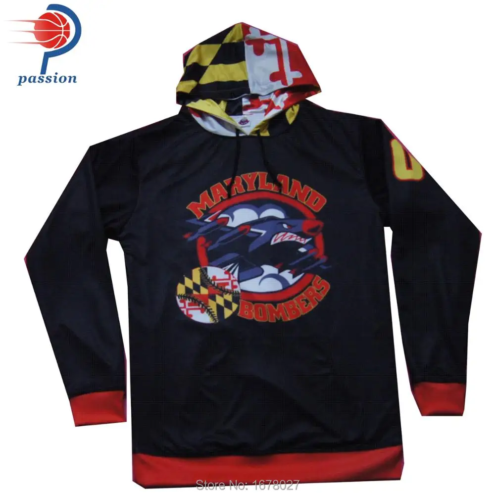 Custom Sublimated Big Front Brand Hoodies For Lacrosse Teamsin