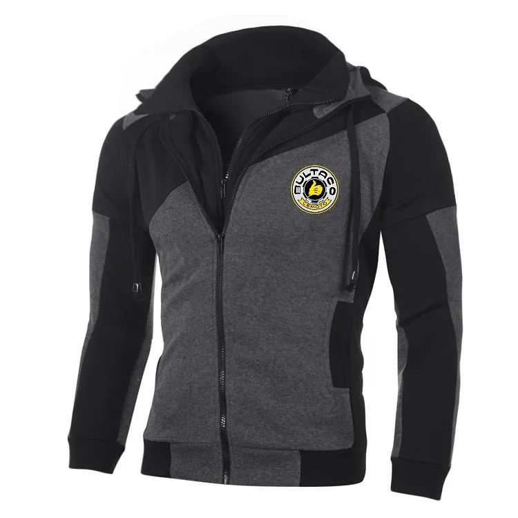 

HOT sale 2019 Men's Hoodie Bultaco Cemoto Pursang Spain Motorcycle Personality Color Double Zip Hooded Cardigan Slim Fitting