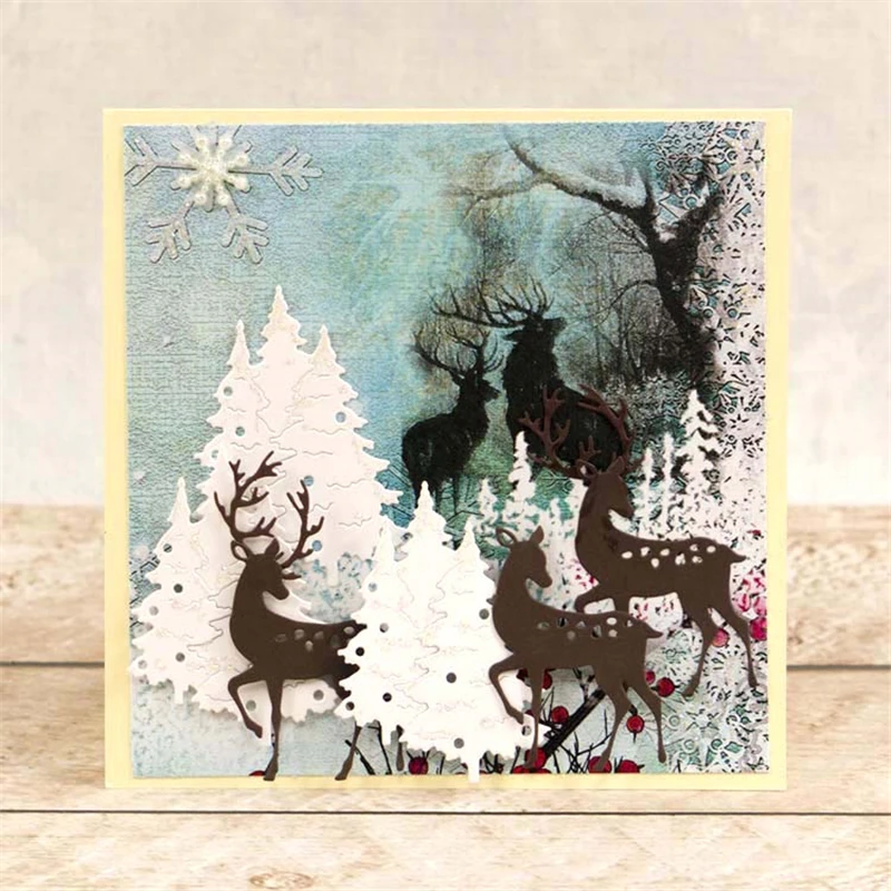 

DiyArts Xmas Tree Metal Cutting Dies New 2019 for Craft Dies Scrapbooking Tree Frame Die Cut Embossing Stencil Decoration