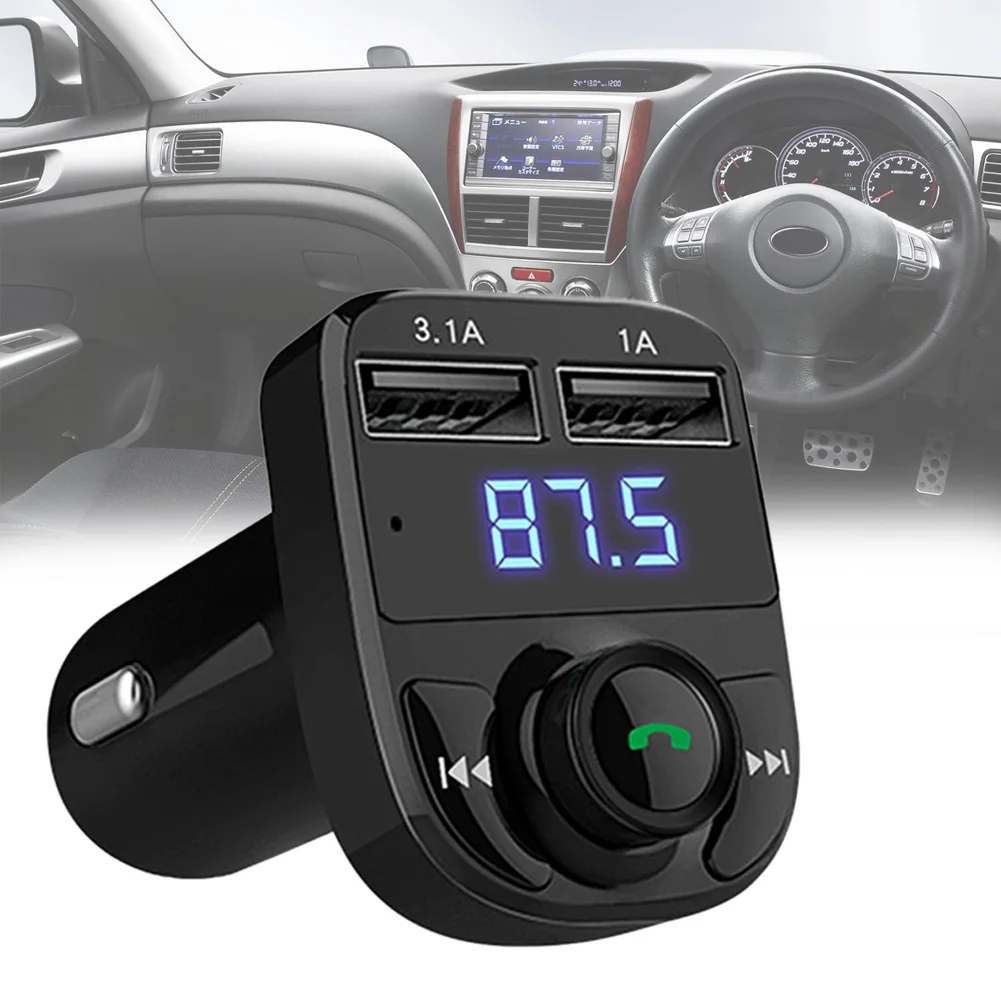 Автомобильный комплект Bluetooth fm передатчик складывающийся MP3 плеер модулятор