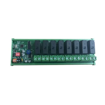 

8-way self-holding super-high current switch board 485 bus control support rail installation relay control module