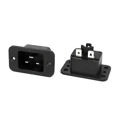 

2 Pcs 3 Pin IEC320 C20 Inlet Plug Power Socket Connector AC 250V 16A
