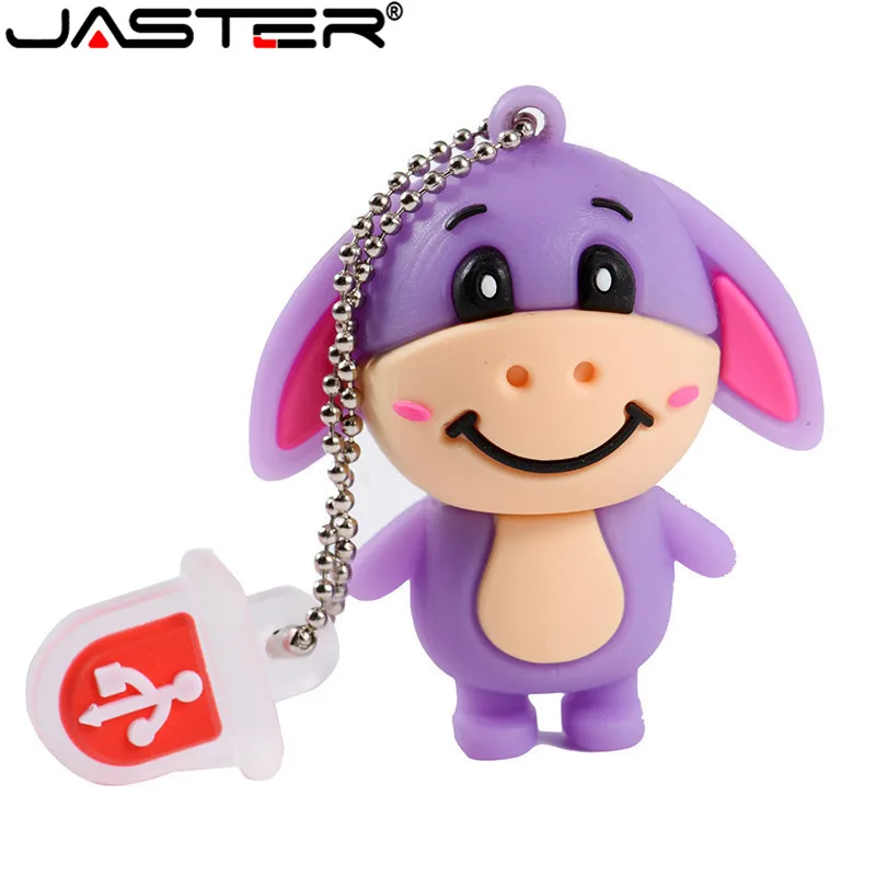 USB накопитель JASTER супер милый флеш с изображением Льва Ослика тигра свиньи 32 ГБ 16