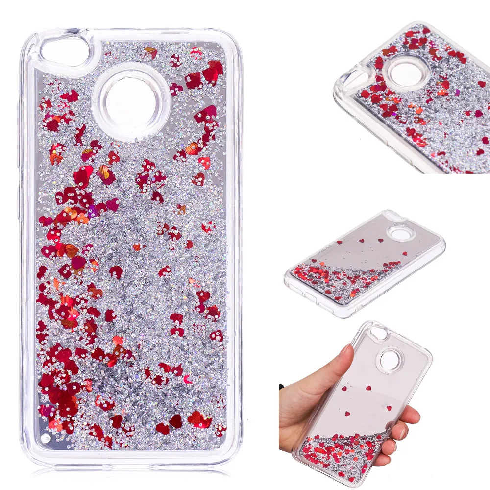 

High Quality Dynamic Liquid Bling Star Quicksand Case for Redmi 4X/Redmi 5 Clear Soft TPU Cover Wholesale drop ship 20p