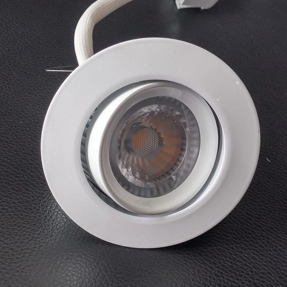 12 шт. 6 Вт/7 Вт без водителя COB LED Donwlights кухонная спальня фойе Driverfree с регулируемой