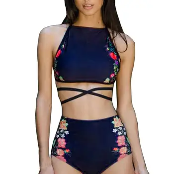 

JAYCOSIN 2018 Women Bra Set Fashionable Push-Up Padded Print Bra Swimsuit f7
