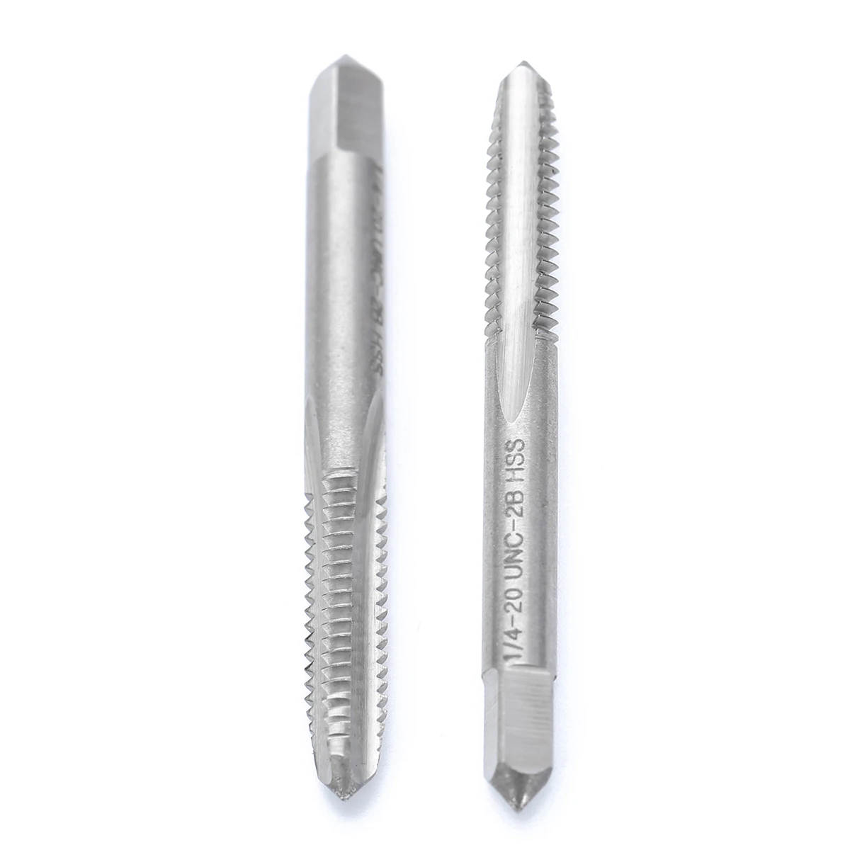 High Speed Steel Machine 1/4-20 UNC-2B Right Hand Thread Drill Screw Tap Spiral Point Straight Flute Cutting Hand Tools