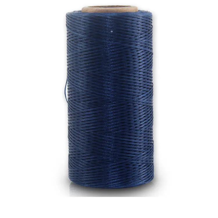 150D 0,8 мм 260 м вощеный шнур кожа Ювелирная фурнитура для рукоделия изготовление ткани браслет ожерелье Плетеный шитье Вощеные аксессуары для резьбы - Цвет: Dark blue
