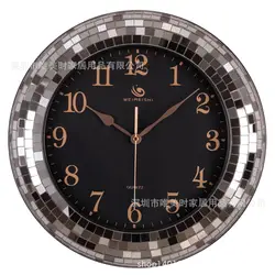 Q 18 дюйм(ов) металла способа творческая большой настенные часы в гостиной Тихий современный Стиль декоративные часы украшения дома