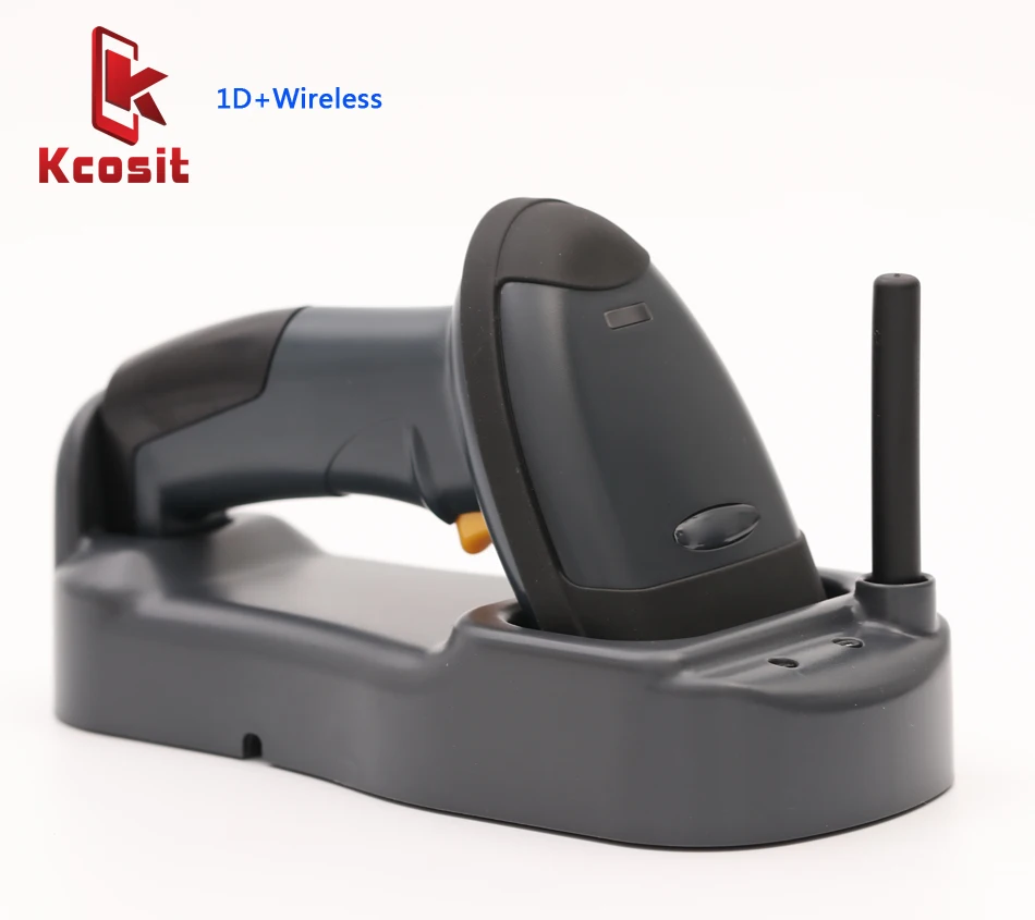 

Long Distance Portable 1D Wireless Barcode Scanner 433mhz Wireless QR Code Reader Gun Handheld Scanning Warehouse logistics