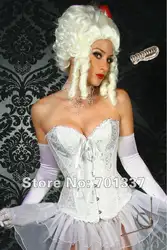 Белое или черное пикантное женское белье железные косточки на шнуровке корсет Басков Клубная одежда нарядное платье H2875 s-xl