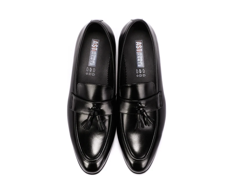 Men's Leather Casual Shoes Oxfords Wedding Shoe Moccasins Men Driving Shoes' Slip-On Genuine Leather Shoes Men Big Size Loafers (9)
